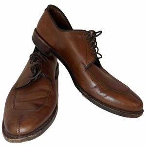 Allen Edmonds Port Washington Delray‎ Brown Split Toe Blucher Dress Shoe Sz 10B